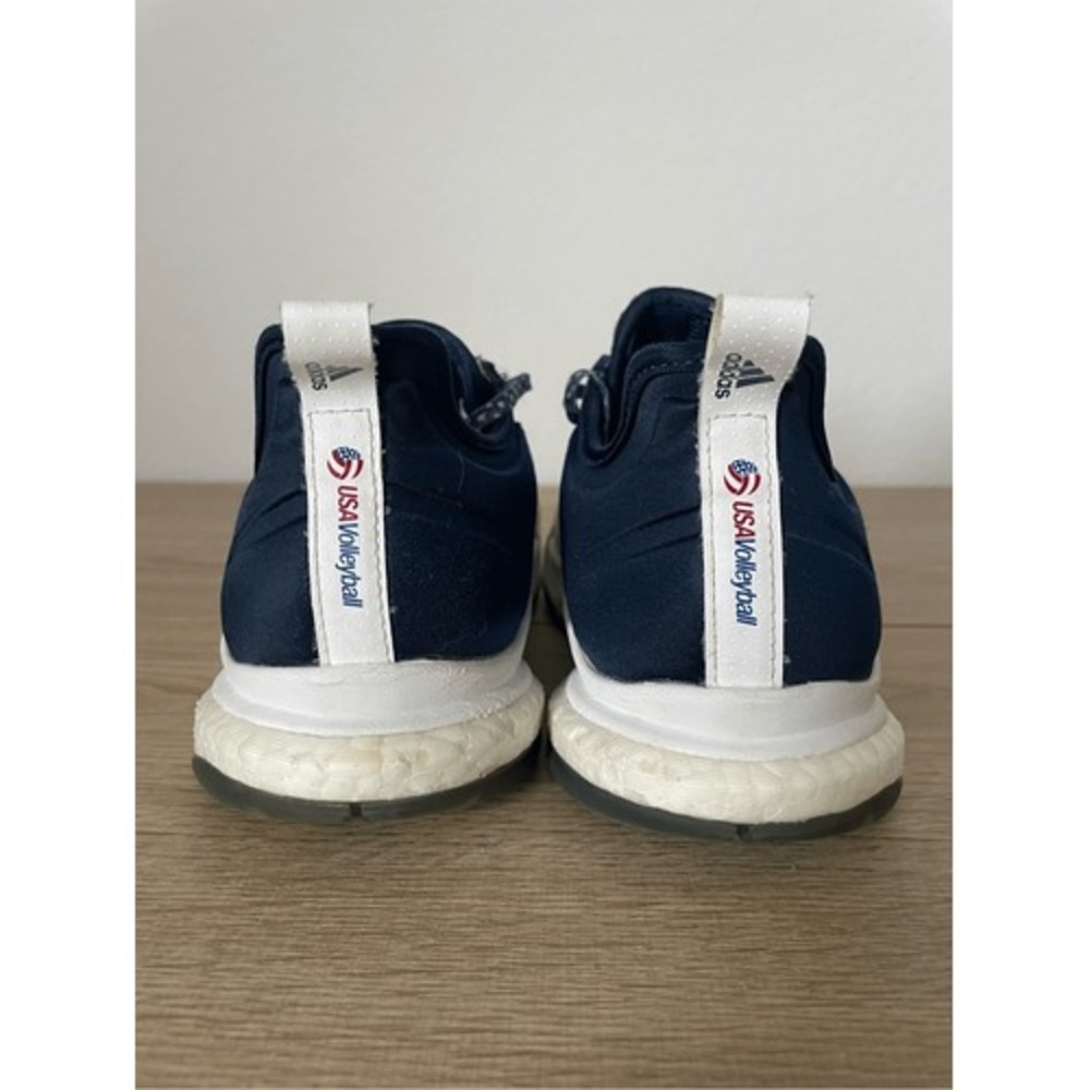 Adidas CrazyFlight‎ X USA Volleyball Shoes Women 6 Navy White Court Indoor Sport - Picture 8 of 11